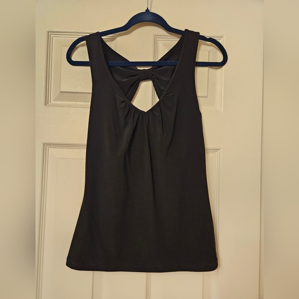 White House Black Market Top, XS, Black Tank Top, Built in Bra Lining